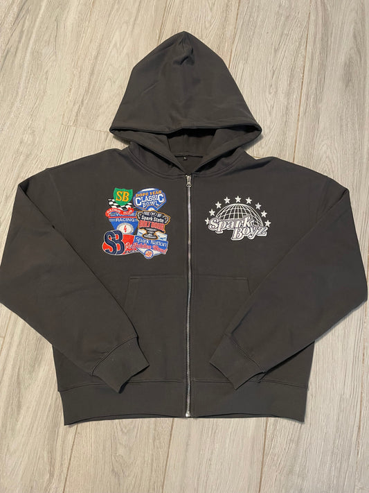 Raceway Patchwork Zip Up