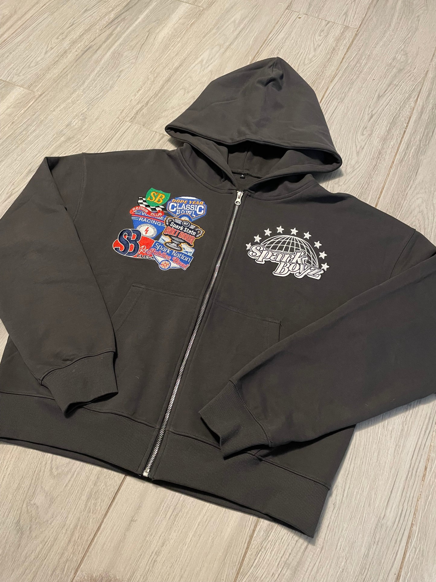 Raceway Patchwork Zip Up